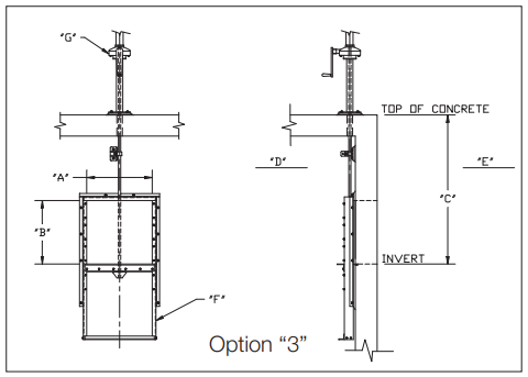Slide gate Option 3