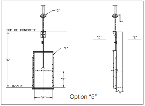 Slide gate Option 5