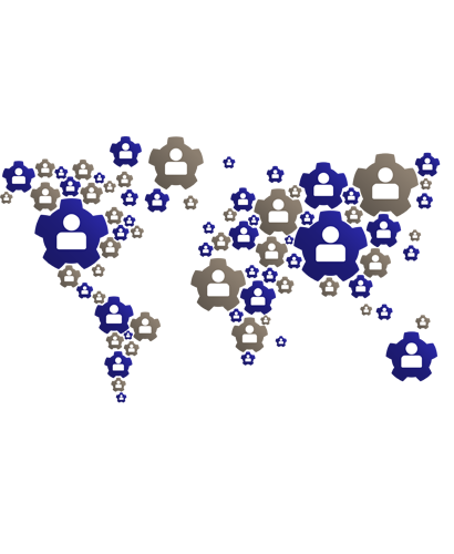 World Map Gears